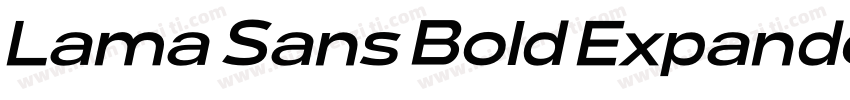Lama Sans Bold Expanded字体转换